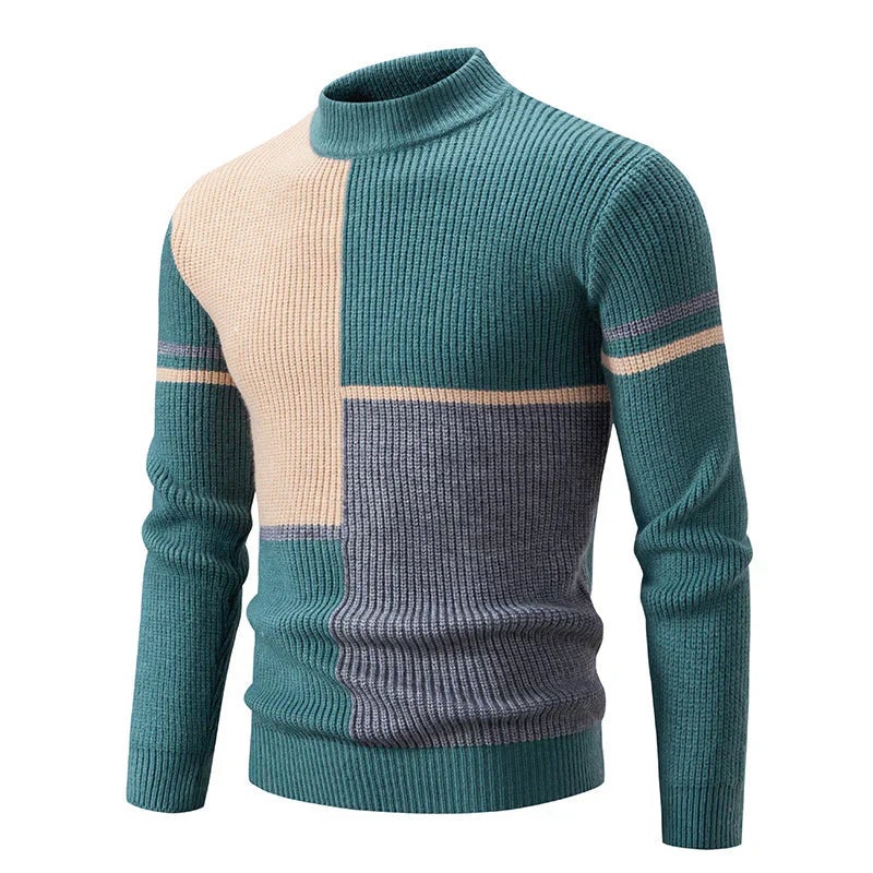 Pull Homme Coloré à Carreaux | Parfait pour l'Hiver et le Style Détendu