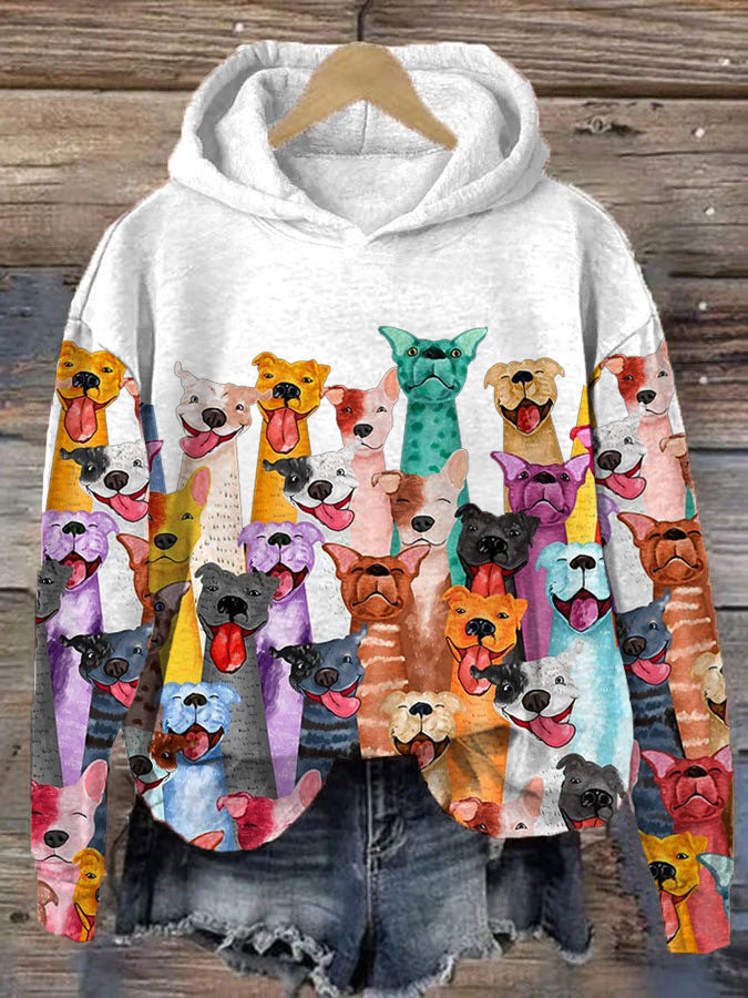 Sweat à Manches Longues Fleur de Femme ➡ Sweat Chic Animalier pour Femme