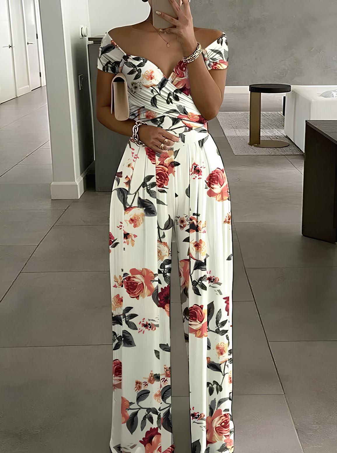 Robe imprimée détendue femme élégante
