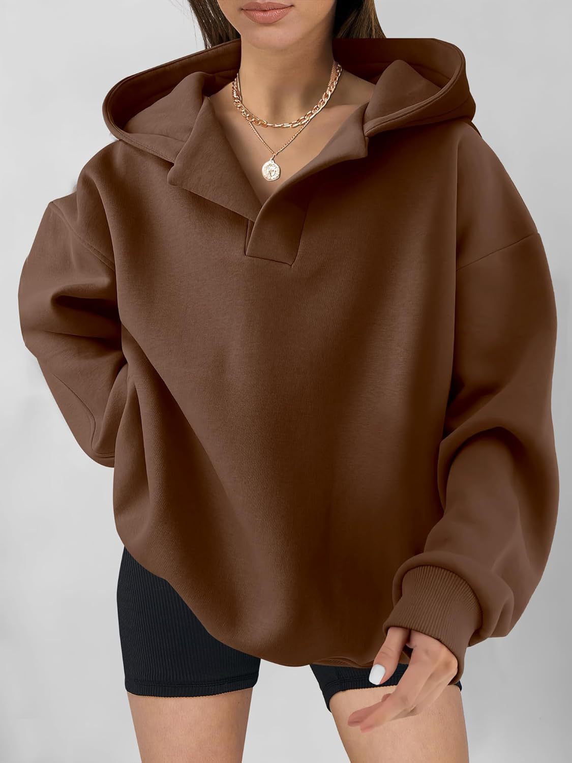 Sweat Capuche Femme Doux et Confortable pour Hiver