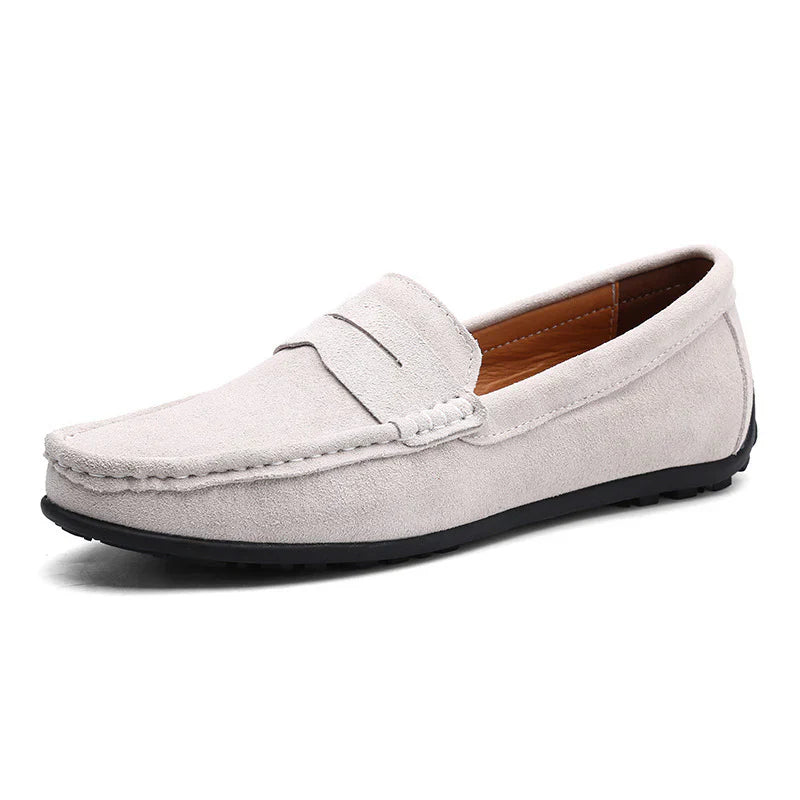 Mocassin Cuir Marine pour Homme
