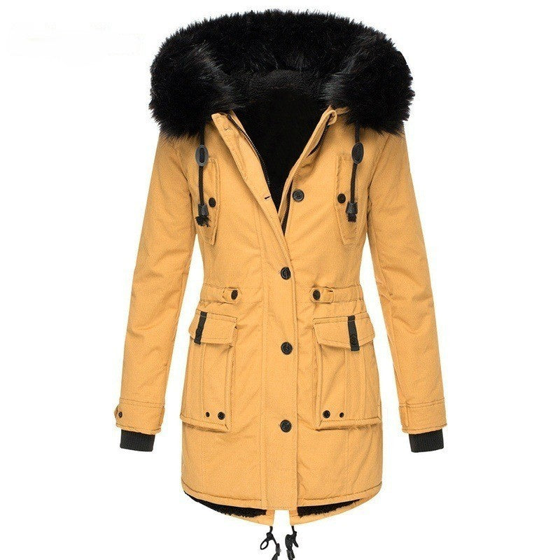 Manteau Femme Hiver Élégant à Boutons | Parfait pour le Froid - LuxeStyle