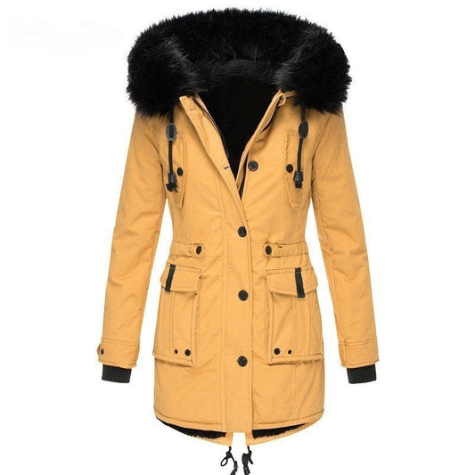 Manteau Femme Hiver Élégant à Boutons | Parfait pour le Froid - LuxeStyle