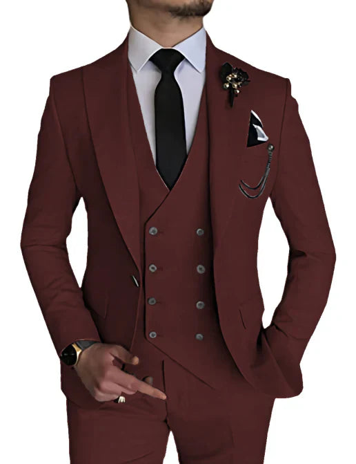 Costume Homme Mariage Élégant 3 Pièces