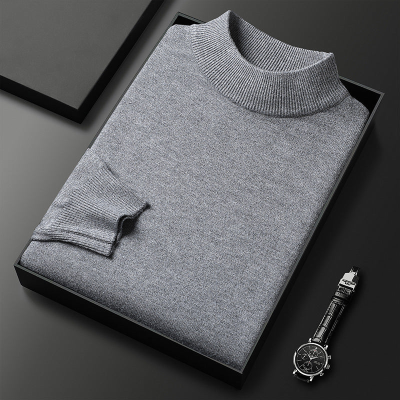 Pull Homme Hiver Douillet – Col Montant et Style Chic