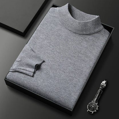 Pull Homme Hiver Douillet – Col Montant et Style Chic