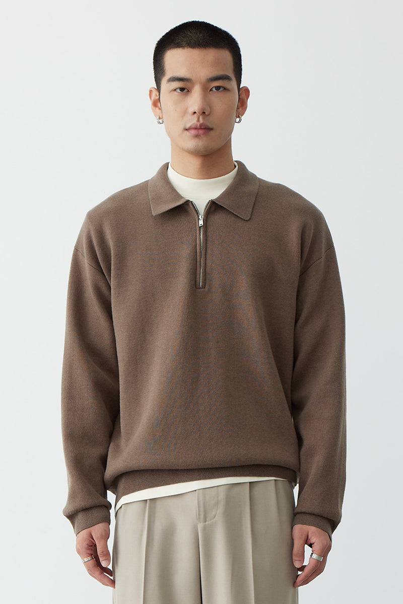 Pull Col Polo Chaud Hiver pour Homme - LuxeStyle