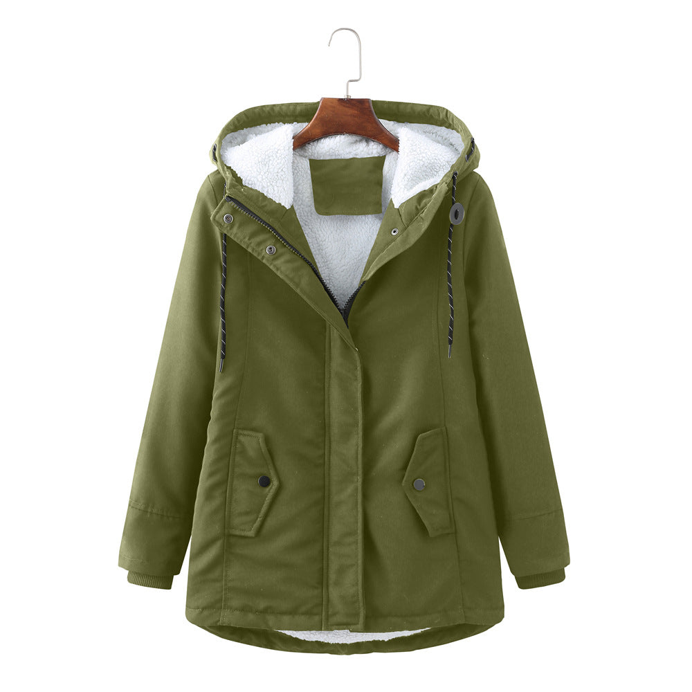 Manteau Doudoune Élégant avec Capuche pour Femme Hiver