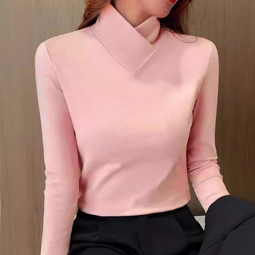 Pull Col Roulé Élégant Femme
