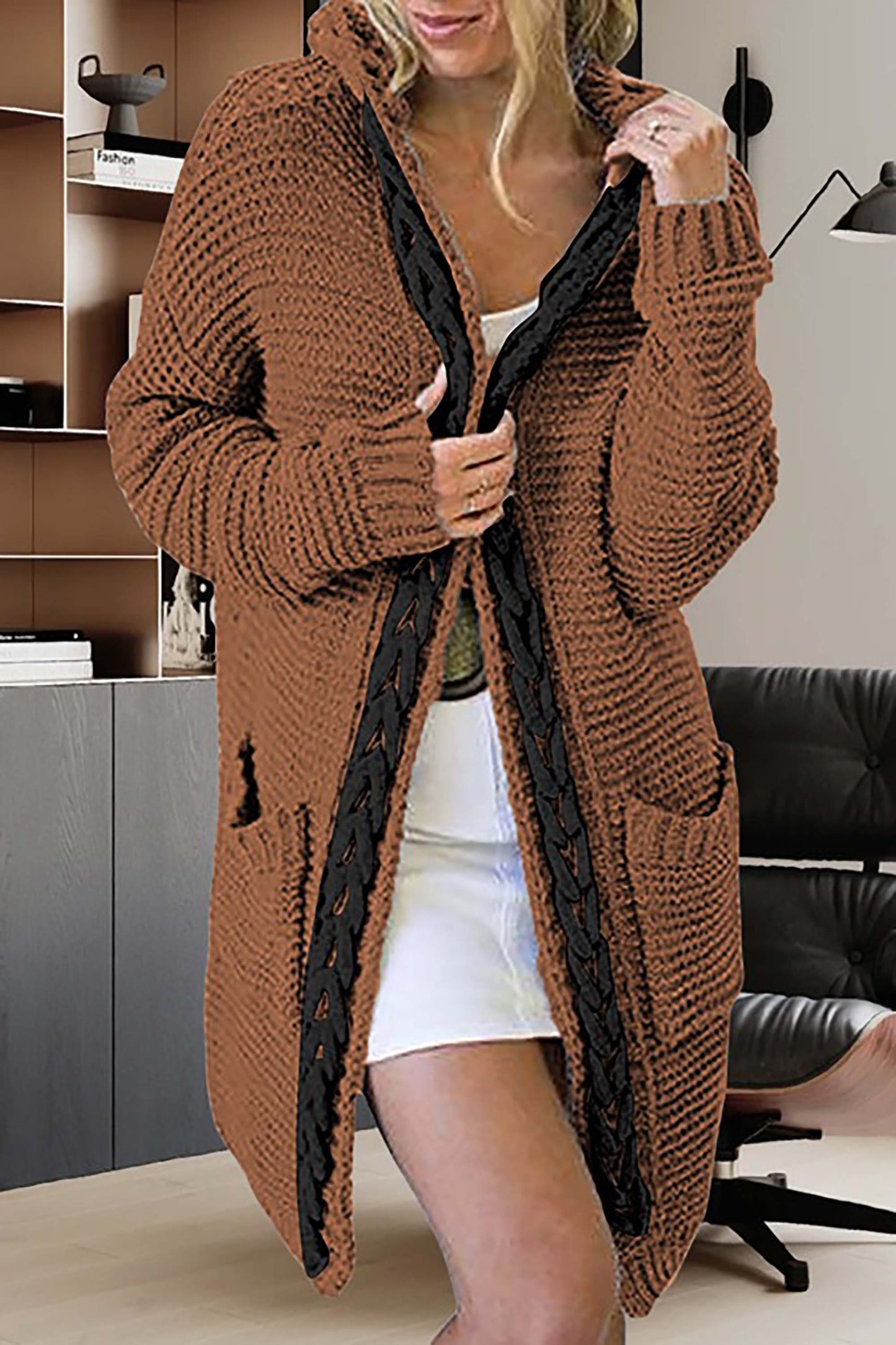 Pull Trapèze Douillet à Capuche pour Femme et Homme