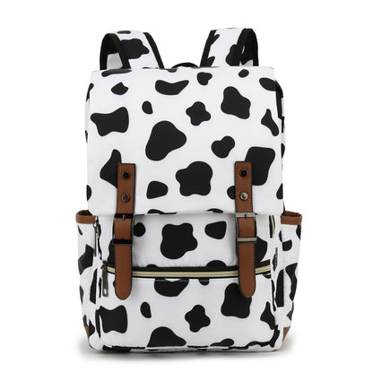 Sac à dos femme fleuri élégant noir