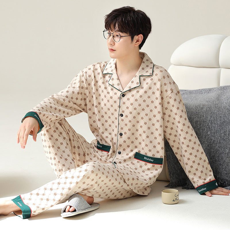 Pyjama Homme Confortable Manches Longues pour Tous les Jours - LuxeStyle