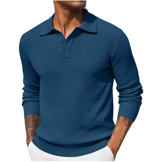 Polo confort pour homme | Manches longues respirantes - LuxeStyle