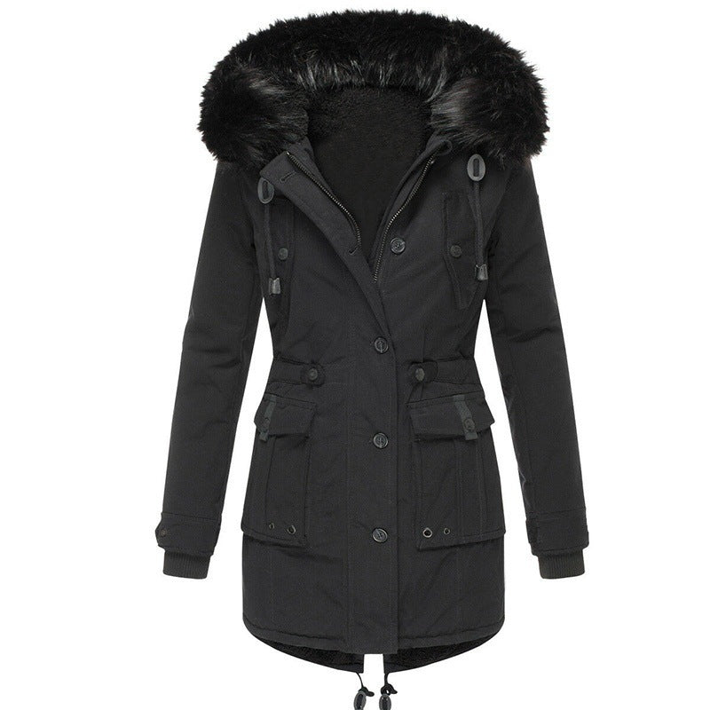 Manteau Femme Hiver Élégant à Boutons | Parfait pour le Froid