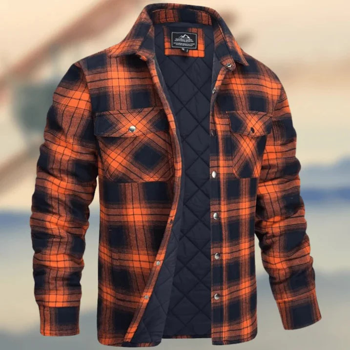 Chemise Homme Flanelle Manches Longues Boutons