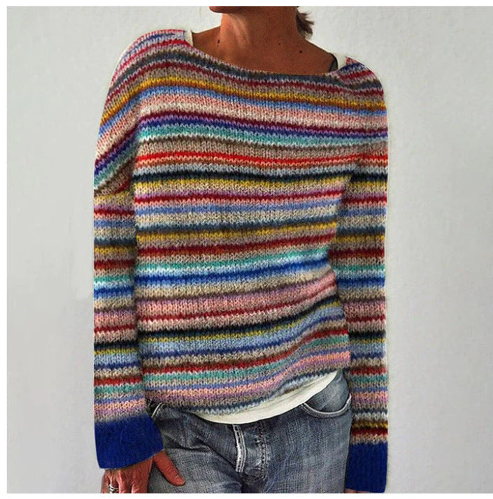 Pull Femme Douillet à Manches Longues pour Hiver - LuxeStyle