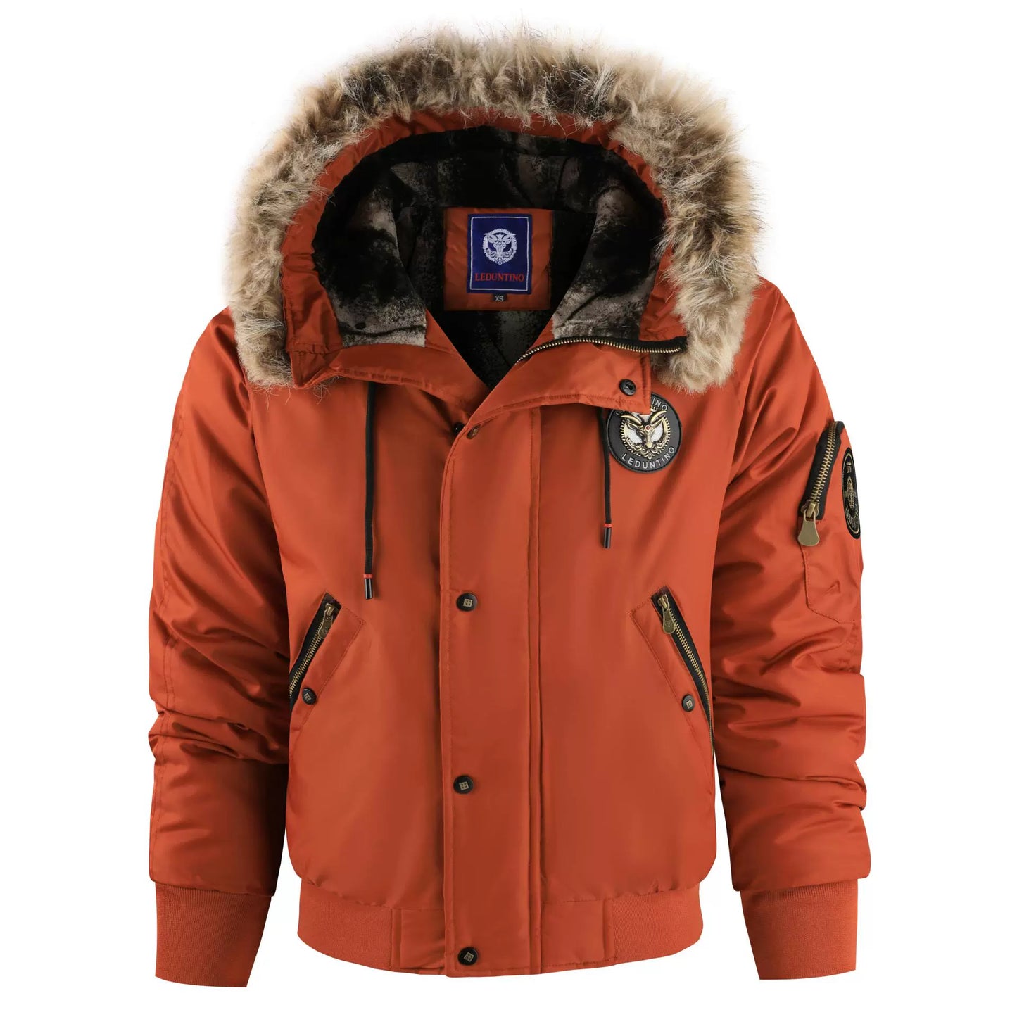 Blouson Hiver Élégant à Capuche Zippé pour Homme - LuxeStyle