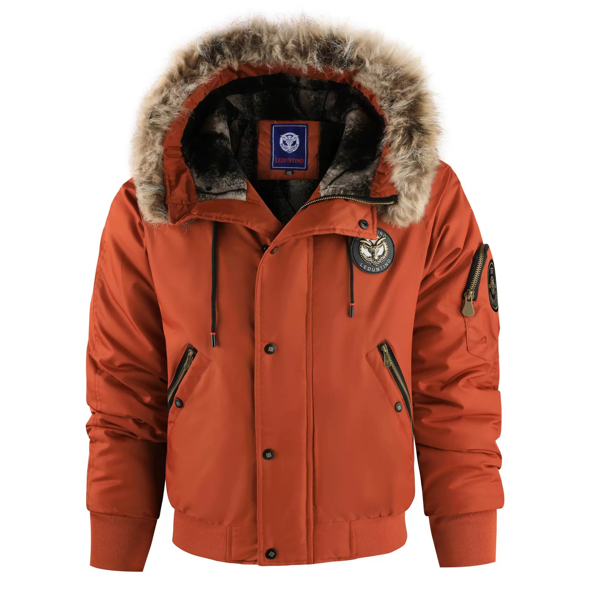 Blouson Hiver Élégant à Capuche Zippé pour Homme - LuxeStyle