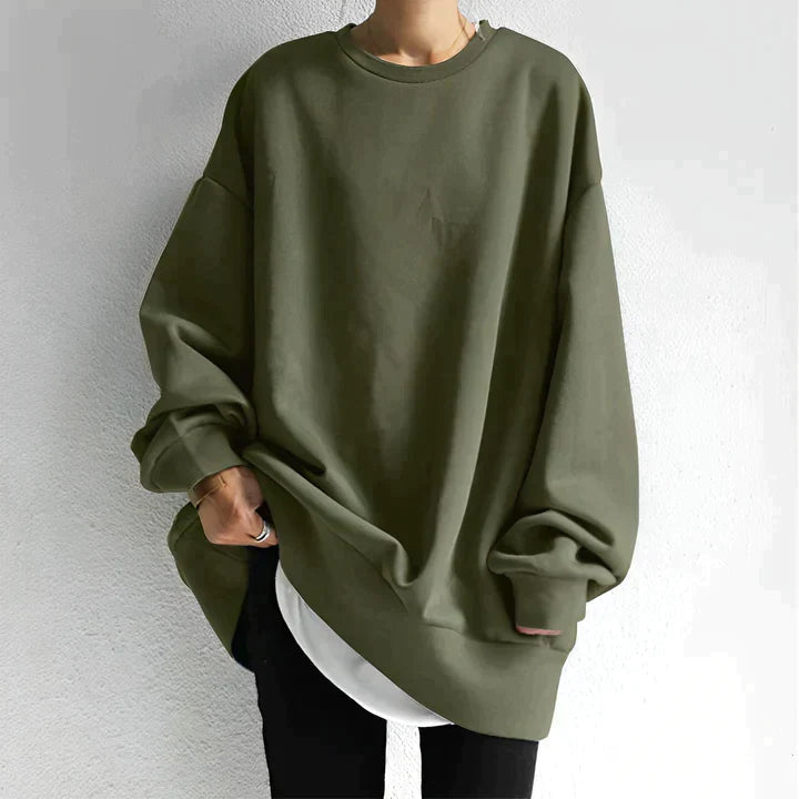 Pull femme confortable à manches longues