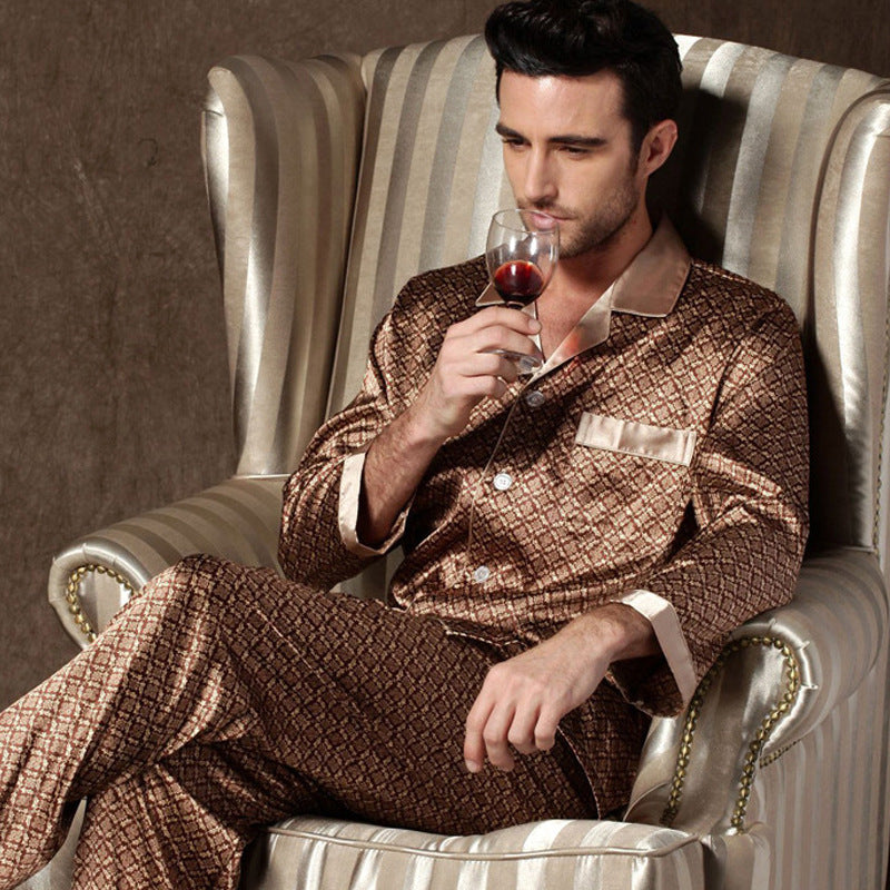 Pyjama Homme Confortable Haut et Bas pour Printemps - LuxeStyle