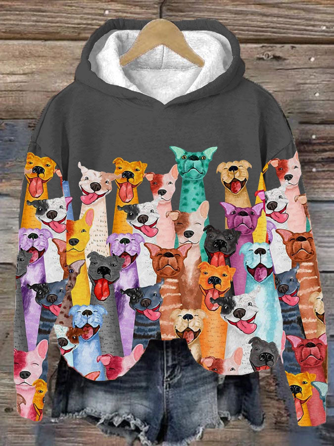 Sweat à Manches Longues Fleur de Femme ➡ Sweat Chic Animalier pour Femme