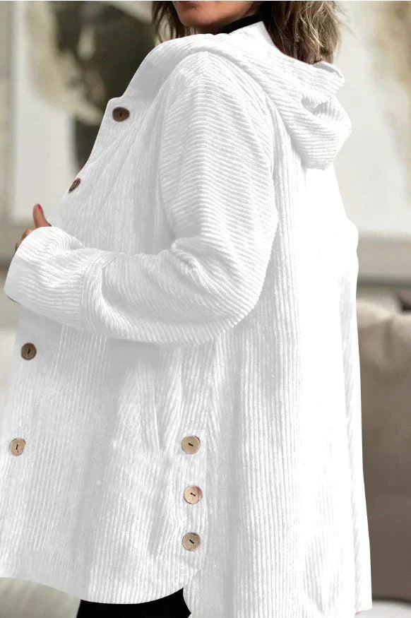 Veste Dégagée Pour Femme Avec Capuche Pour Automne