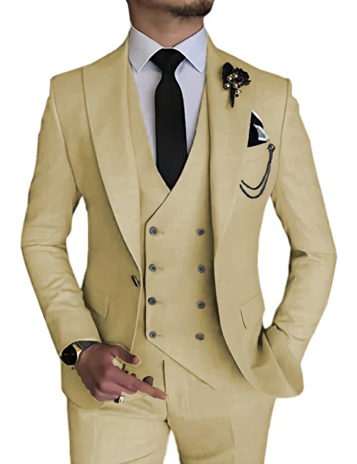 Costume Homme Mariage Élégant 3 Pièces