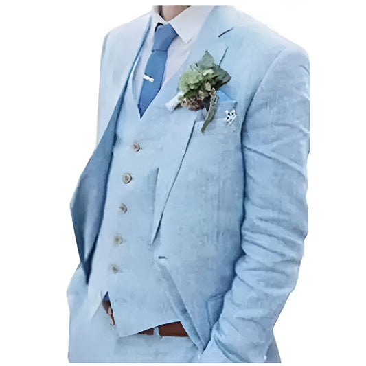 Costume Homme Mariage Été Élégant 3 Pièces - luxestyle