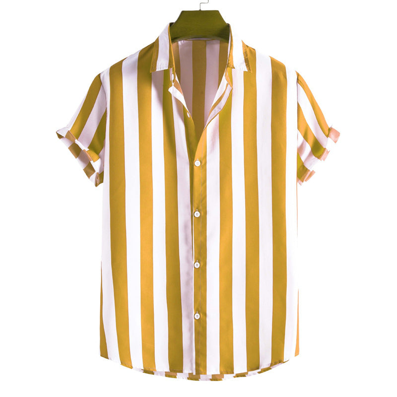 Chemise Homme Rayée Slim Estivale