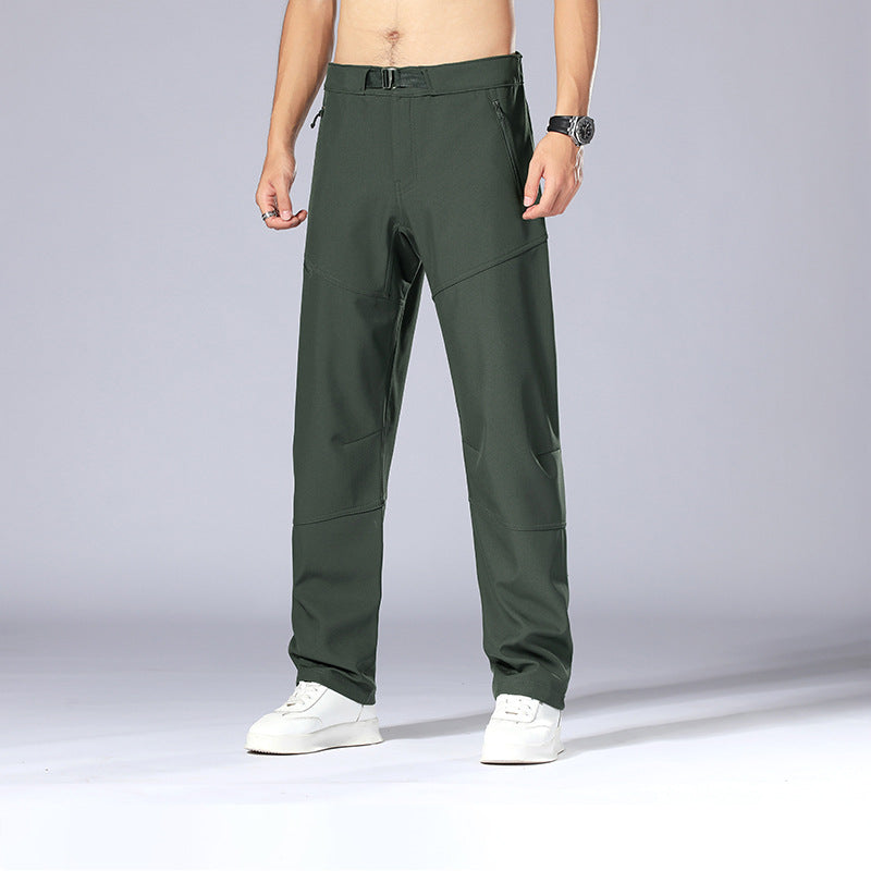 Pantalon Outdoor Homme Élastique avec Poches Sûres pour Randonnée