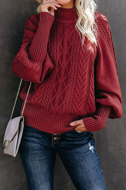 Pull femme coloré à manches longues et col rond