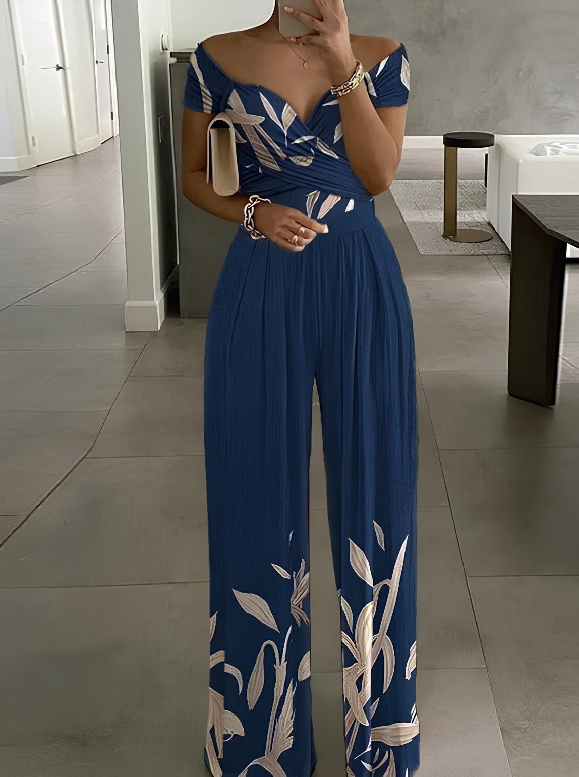 Robe imprimée détendue femme élégante