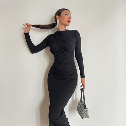 Velurelia™ – Robe Longue Femme Élégante Confortable