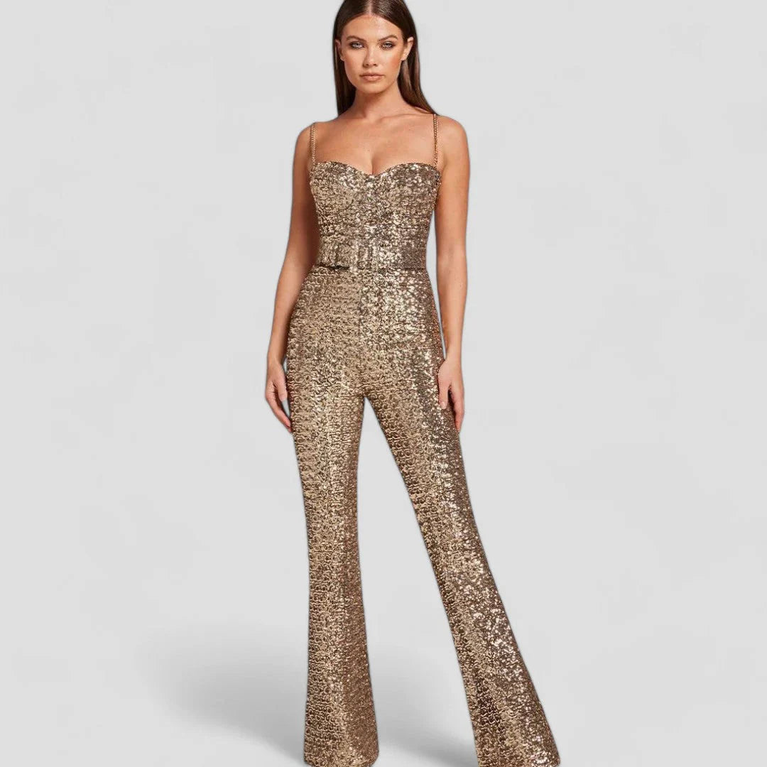 Combinaison femme élégante sans manches ajustable - LuxeStyle