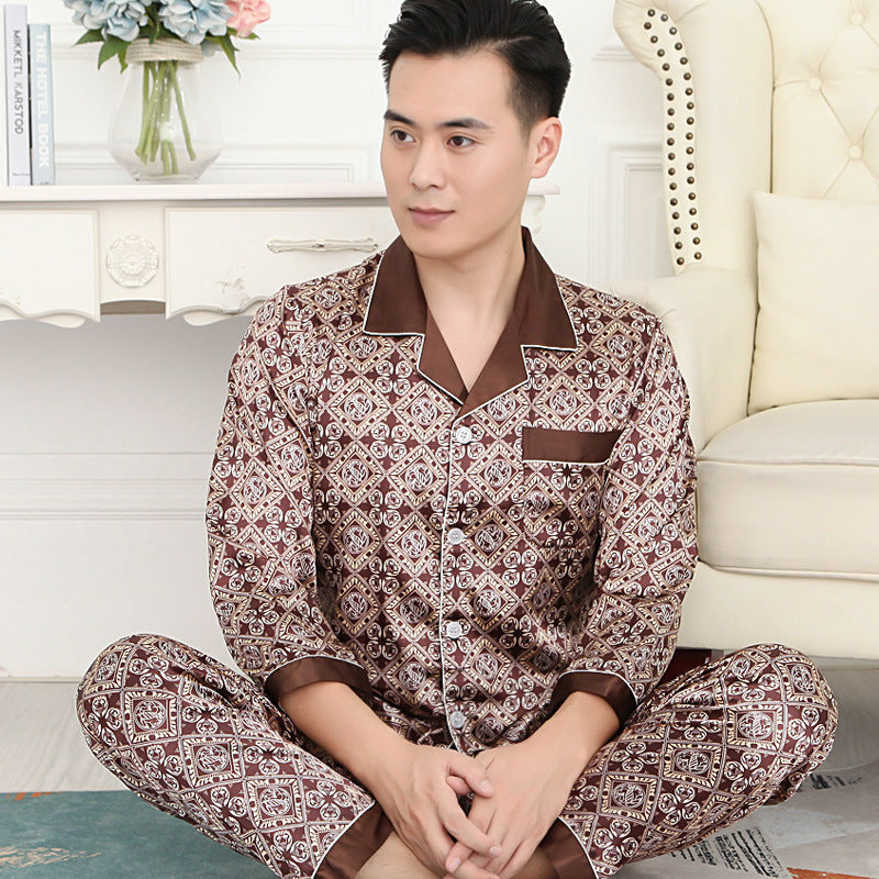 Pyjama Homme Confortable Haut et Bas pour Printemps