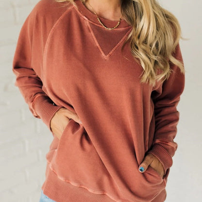 Sweat rose femme doux et confortable
