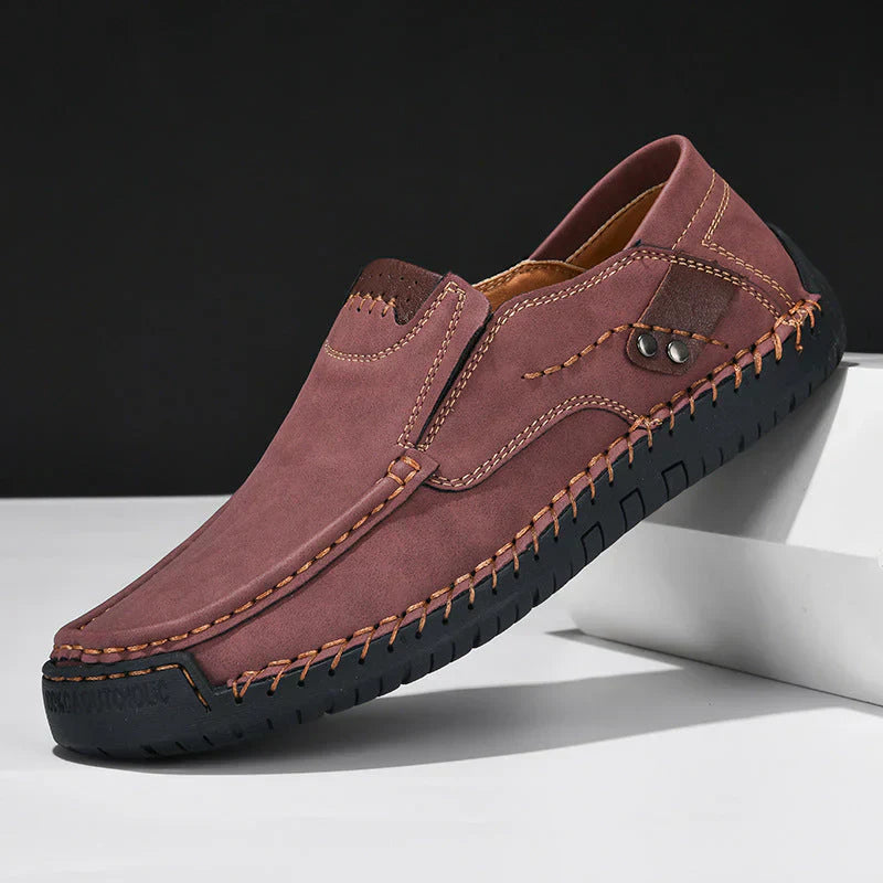 Chaussure Homme Désinvolte Cuir Marine Élégante