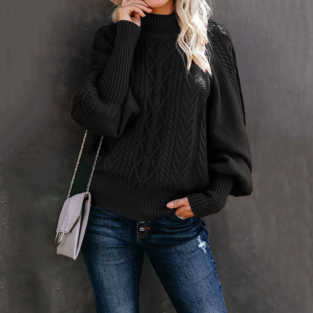 Pull femme coloré à manches longues et col rond