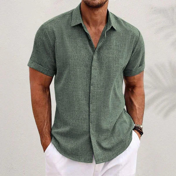 Alain™ – Chemise Lin Homme Légère et Élégante pour Été Respirant