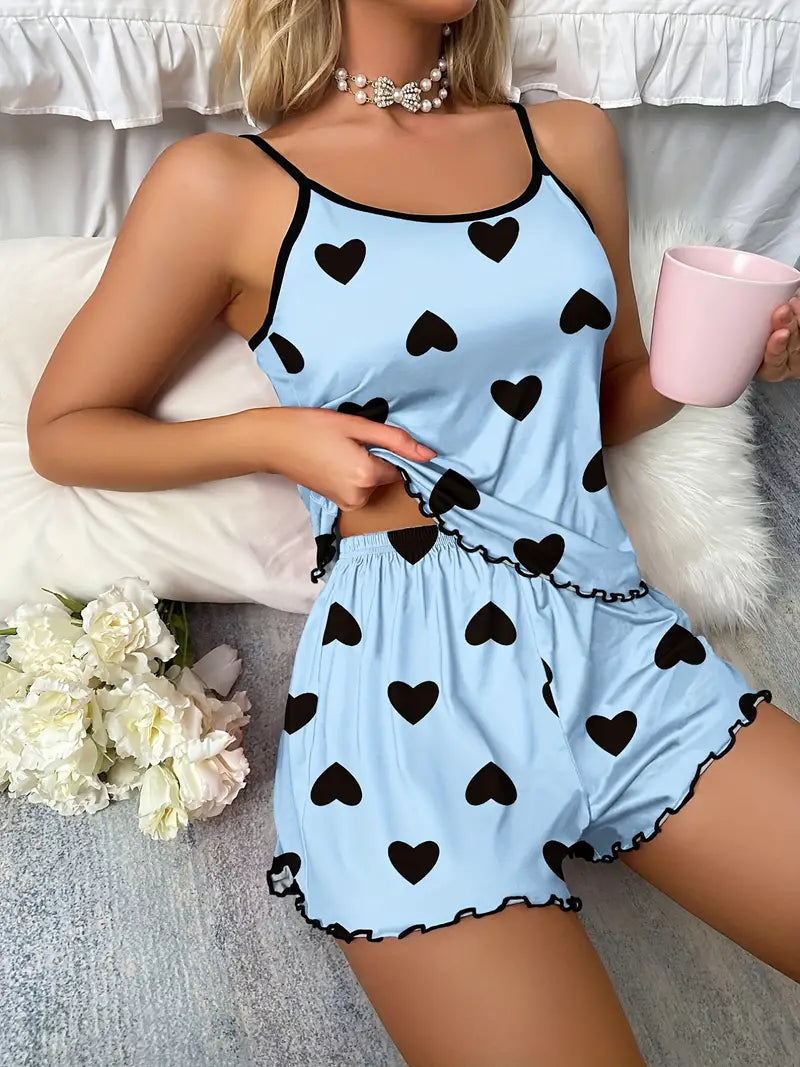 Pyjama Femme Confort Décontracté Deux Pièces - LuxeStyle
