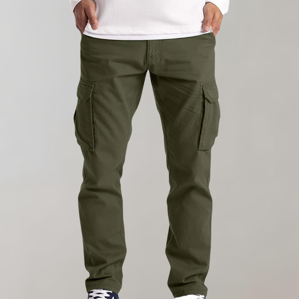 Pantalon Cargo Casual Homme - Taille Relâchée avec Poches Pratiques - LuxeStyle