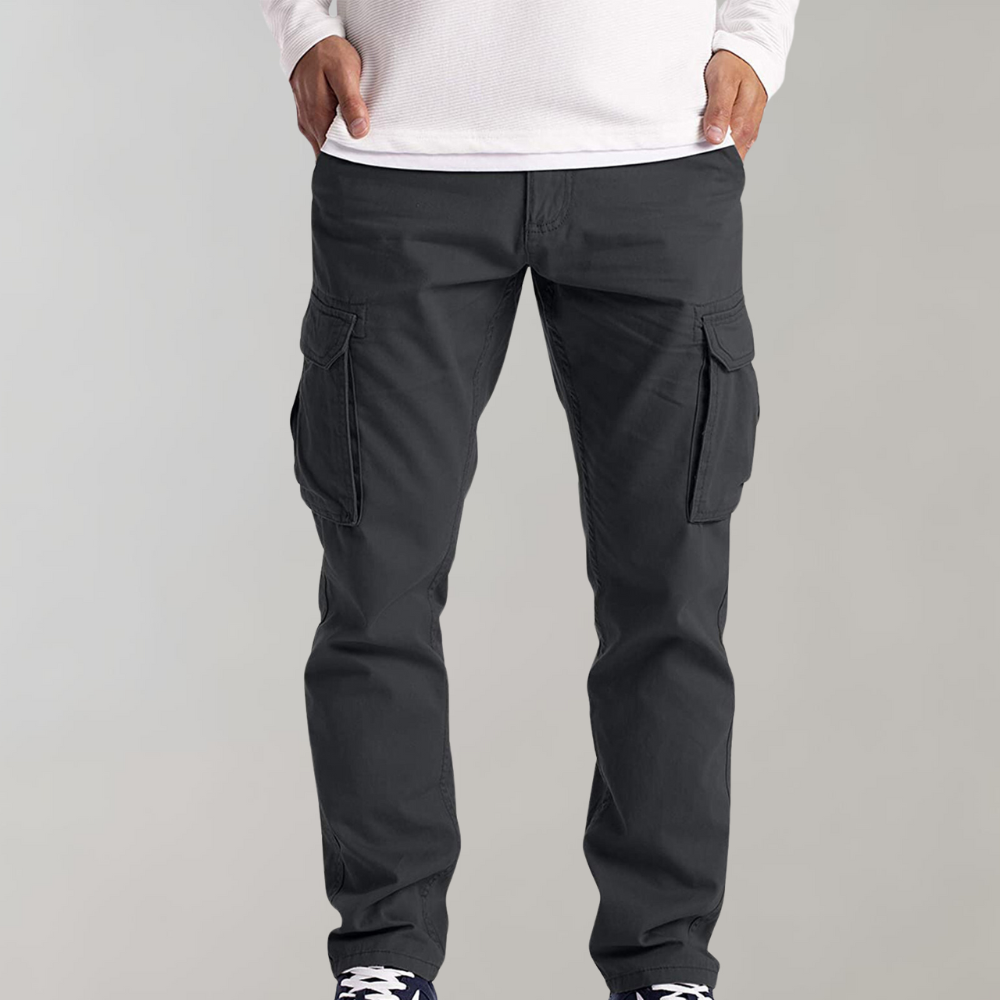 Pantalon Cargo Casual Homme - Taille Relâchée avec Poches Pratiques