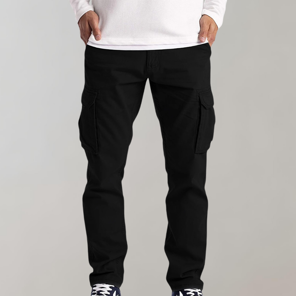 Pantalon Cargo Casual Homme - Taille Relâchée avec Poches Pratiques