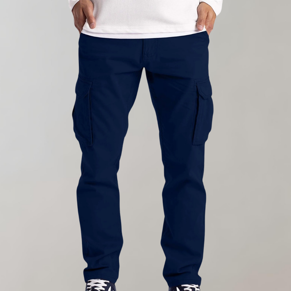 Pantalon Cargo Casual Homme - Taille Relâchée avec Poches Pratiques