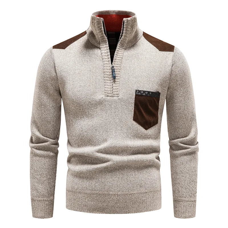 Pull Col Montant Graphic Pour Homme - Parfait Pour Le Printemps