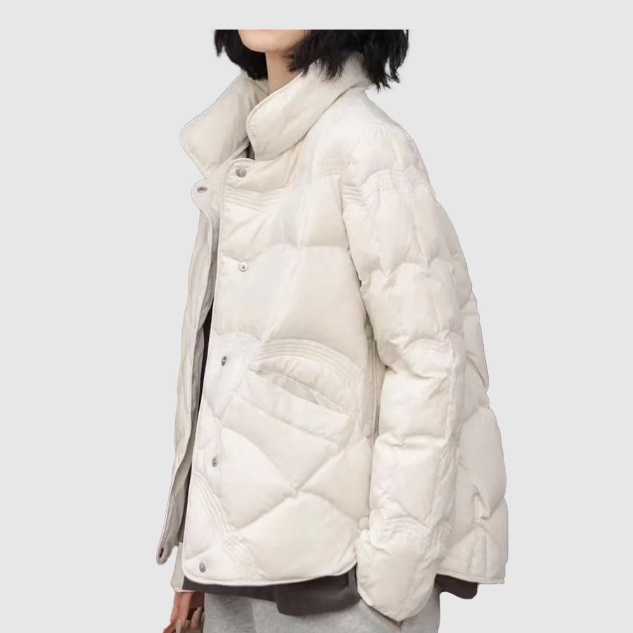 Veste Hiver Féminine Douillette - Coupe Détendue et Chaude Isolée