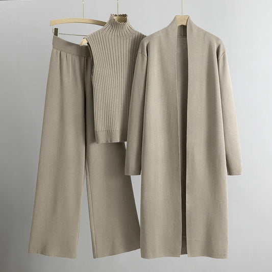 Costume Femme Classique Trois Pièces Élégant - LuxeStyle