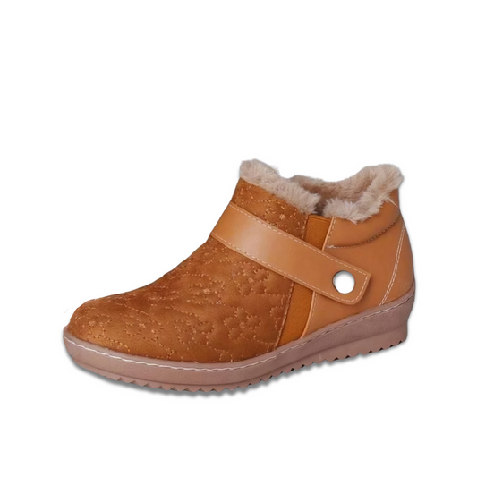 Bottes de cheville en cuir artificiel hiver chaudes - BlxckFR