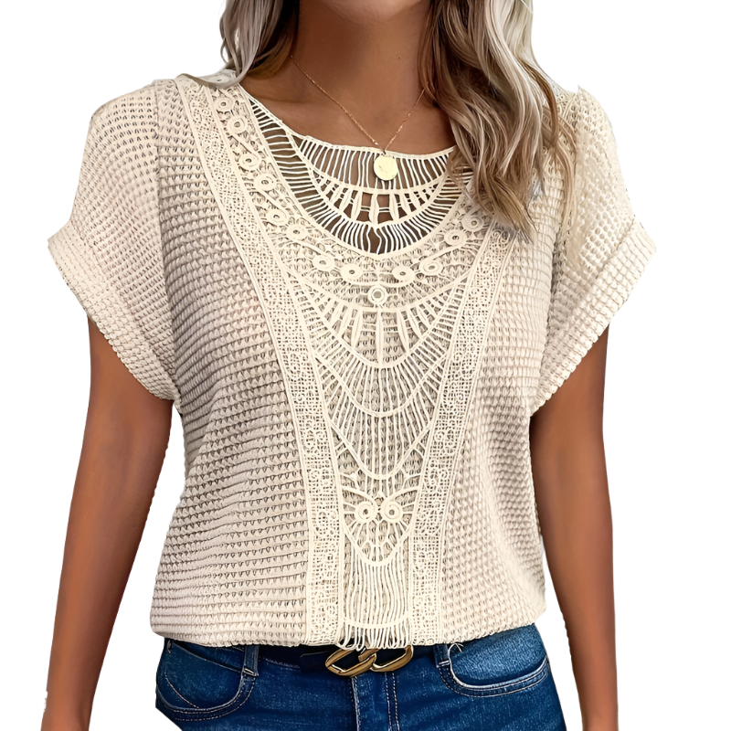 Top Dentelle Féminin Élégant - LuxeStyle