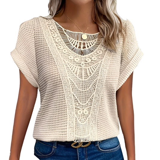Top Dentelle Féminin Élégant - LuxeStyle